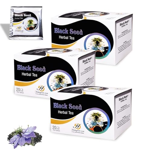 HERBOGANIC Black Seed Herbal Tea - Digestion Support and Immune