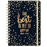 Agenda 2021-2022 - A5 Diario de Julio 2021 a Junio 2022, Etiqueta Mensual y Bolsa Interior Extensible, 21,5 x 15,5 x 1,5 cm