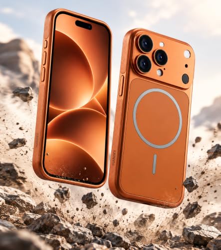 HANIRY Store Compatible iPhone 14 Pro Max Cover Case Orange - Image 5