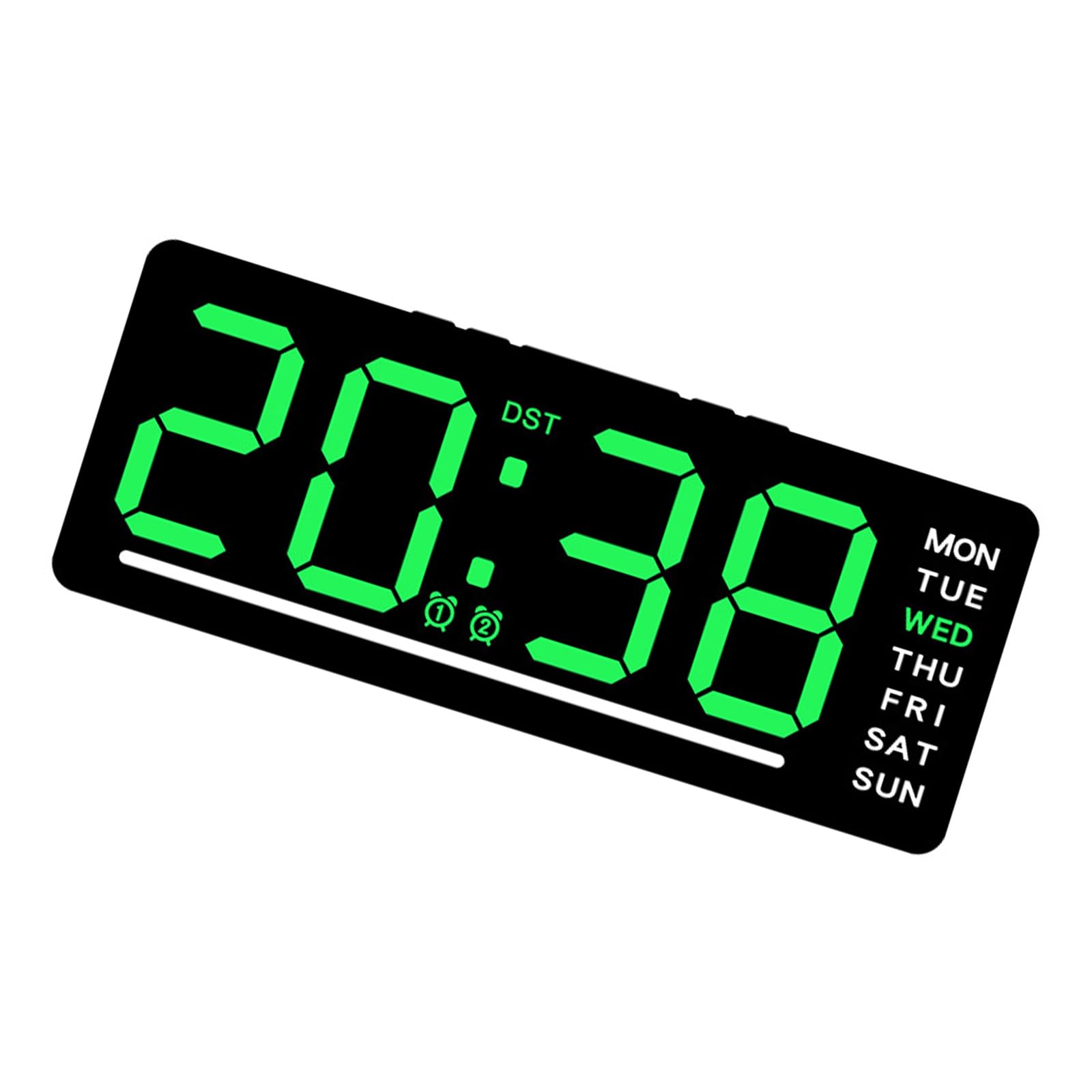 FackLOxc Functional Digital Clock with DC5V1A Power Supply and Battery for Reliability Timekeeping in Any Setting Alarm LED Display