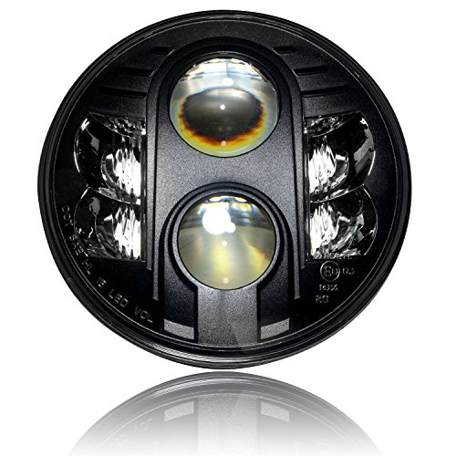 Genssi Led Projector Dot Approved Black Headlight 7 Inch Round (Pack Of 1) #TOP1