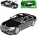 Mercedes-Benz S-Klasse W222 Schwarz Limousine Ab 2013 1/24 Welly Modell Auto mit individiuellem Wunschkennzeichen
