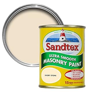 Sandtex 150millilitre Tester Pot Ivory Stone Ultra Smooth Masonry Paint