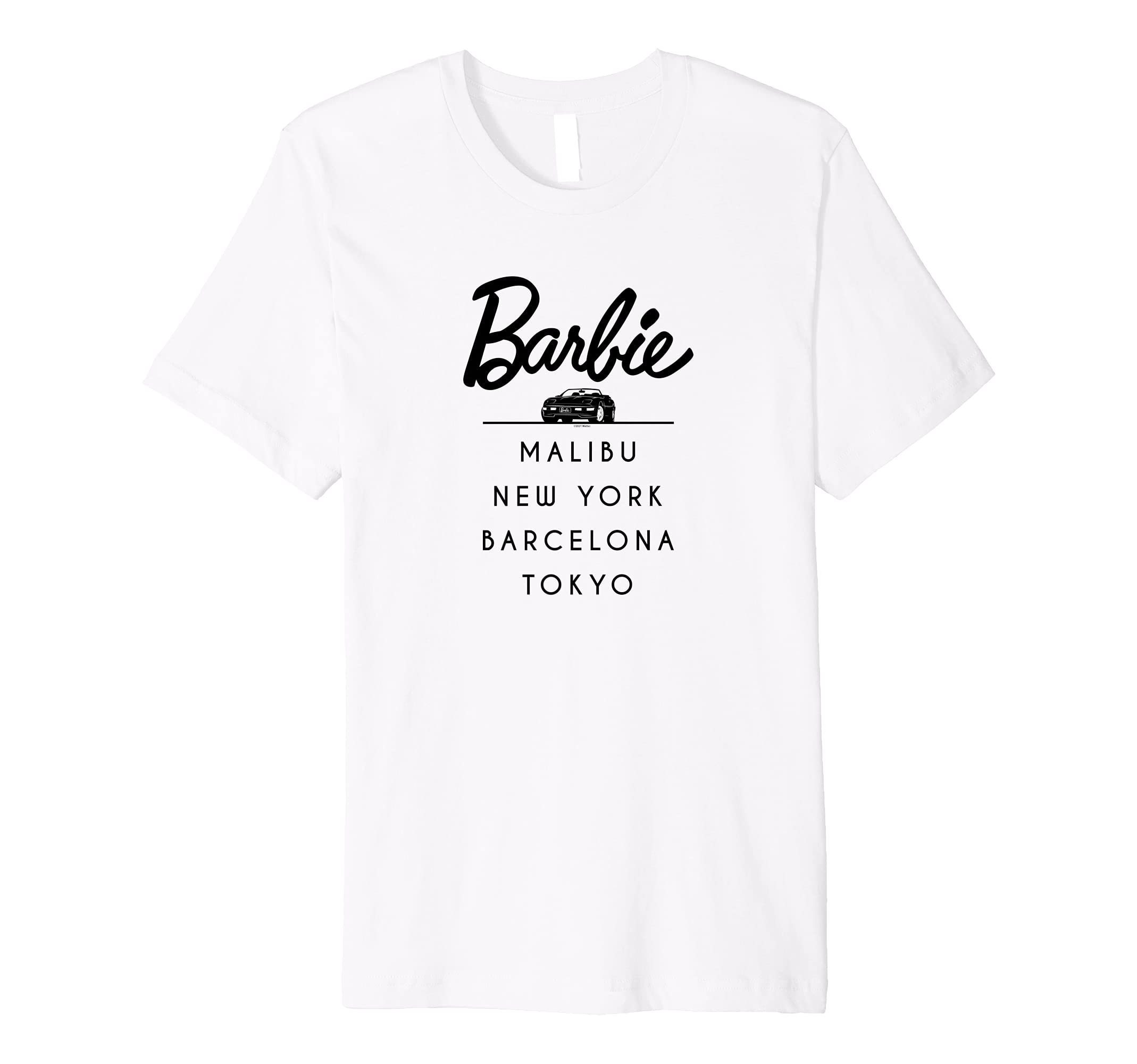 BarbieTour Malibu New York Barcelona Tokyo Premium T-Shirt