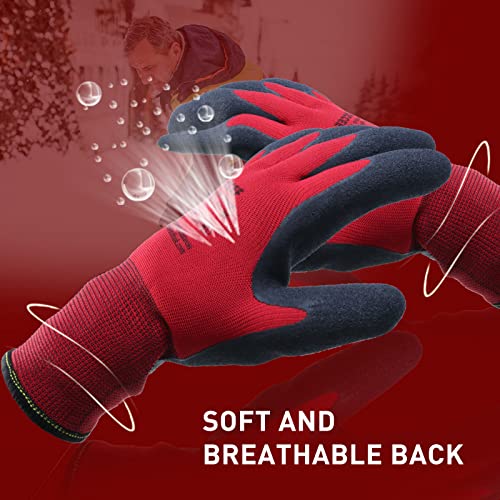 Loccef 2 Pairs Winter Work Gloves For Men And Women thumb #6