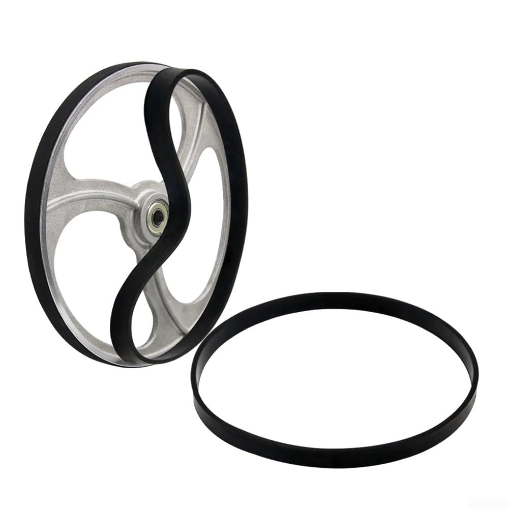 2 bandas de goma para sierra de cinta, anillo de goma antideslizante, anillo de goma de rueda de desplazamiento con sierra de cinta, 14 pulgadas