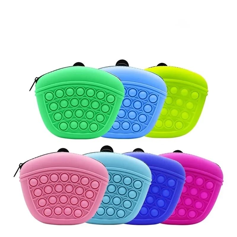 Pochette de dressage pour chien avec grande capacité - Sac banane portable pour récompenses de chien - Idéal pour la marche, le dressage et la randonnée - Couleur rose