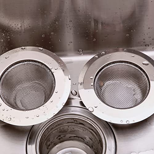 Aisiaiuk Kitchen Sink Strainer, 2 Pcs,Food Catcher 4.5 Inch Diameter, Upgrade With Lid, Mesh Stainless Steel. Wide Rim Perfect For Most Sink Drains. #TOP4