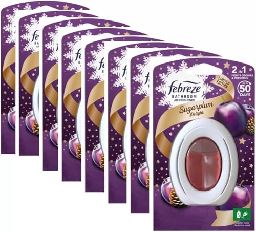 8 x Bathroom Air Freshener Sugarplum Delight Limited Edition 7.5ml NEW