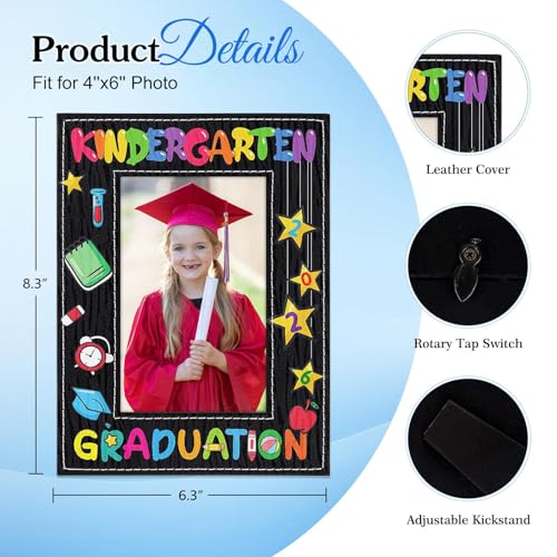 Image of FLYAB Kindergarten Graduation Picture Frame - 2026 Preschool Graduation Gift 4 x 6 Photo Frame My First Graduation Picture Frame Congratulation Kindergarten for Kids Girls Boys