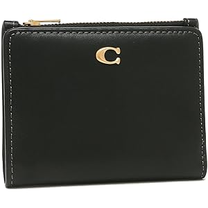 Amazon | [コーチ] 二つ折り財布 ミニ財布 ブラック レディース
