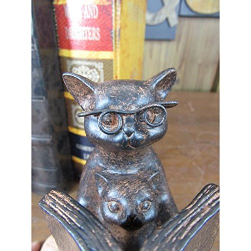 Amazon.co.jp: 東洋石創 ブックエンド(ねこ) 11044 19×16×6cm