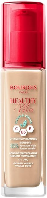 Bourjois Healthy Mix Podkład do Twarzy, 51.2 Golden Vanilla, 30 ml