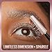 Maybelline Lash Sensational Sky High Glitter Mascara, Diamond Effect Eye Makeup for Lashes and Brows, Washable, Space Diamond, 1 Count