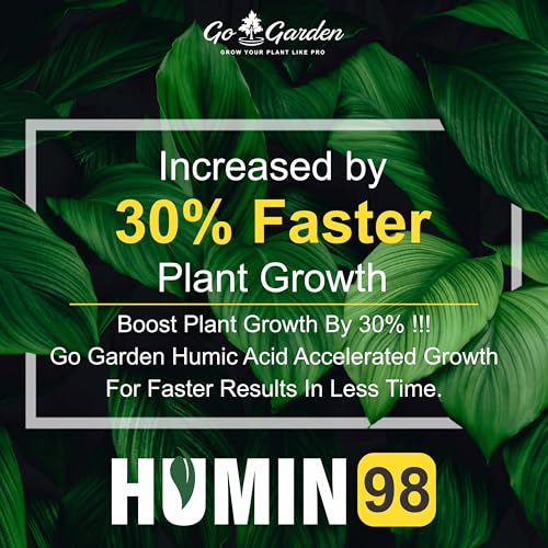 Image of Go Garden Humic Acid (98%) for Plants - 250g | Soil Conditioner & Growth Enhancer | Organic Fertilizer for Potted Plants, Home Garden, Lawn & Outdoor Plants | Boosts Root System & Nutrient Uptake