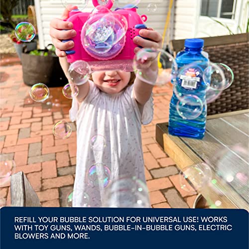Kidzlane Bubble Solution Refill 67.63 Oz | Large, Easy-Grip Bottle For Bubble Guns, Wands, Bubble Machines | Bubble Toy For Ages 3+ #TOP3
