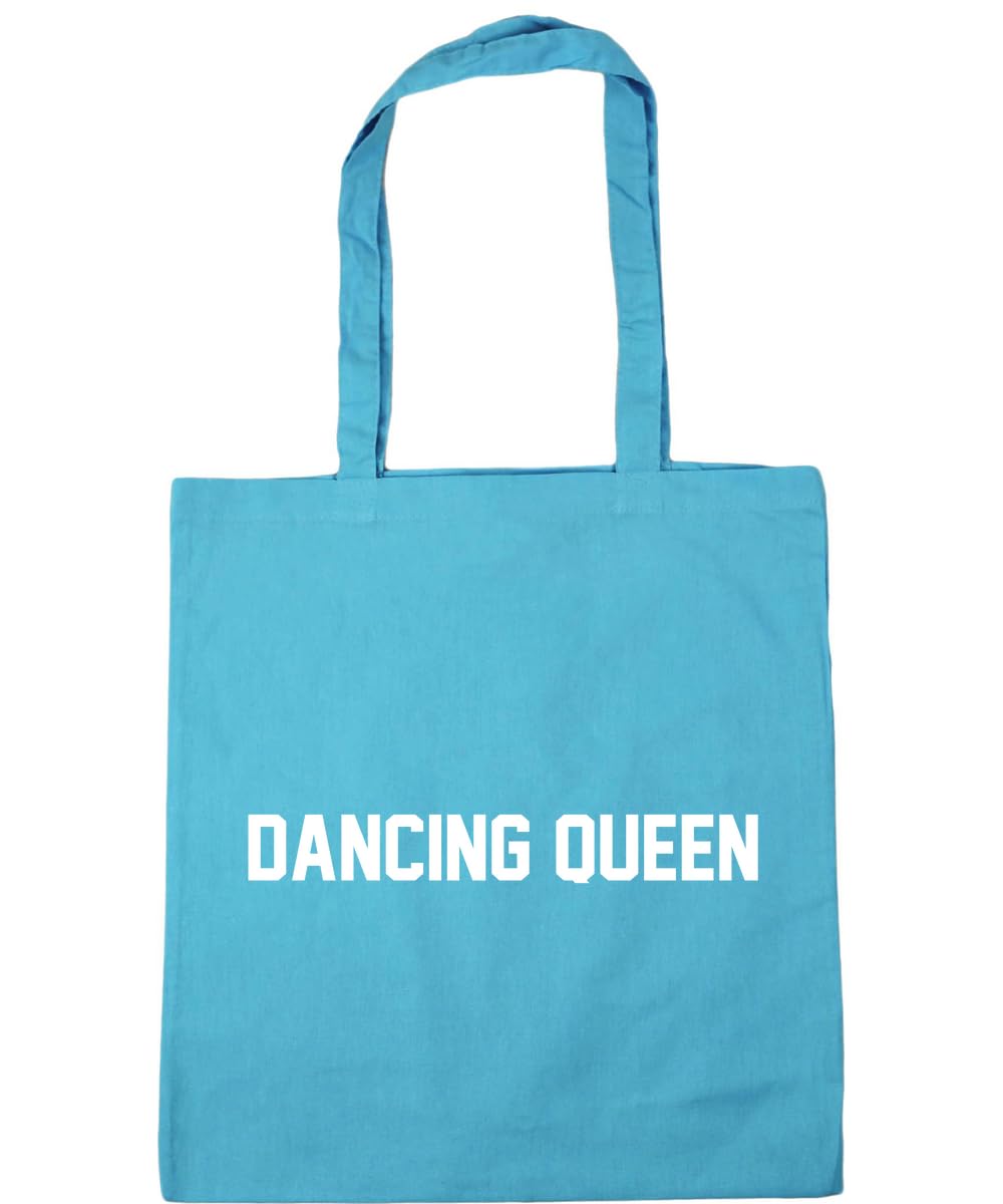 Hippowarehouse Dancing Queen Tote Shopping Gym Beach Bag 42cm x38cm, 10 litres — image 1