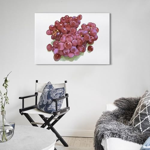 Toile Raisin Violet Mural Moderne Cadre Idéal Petits Murs Vides - 5