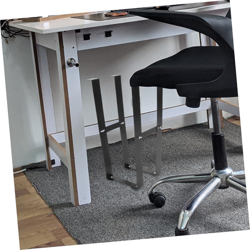 Soporte para CPU Holibanna bajo escritorio, acero al carbono, montura ajustable para carcasa de computadora, diseño ahorrador de espacio para oficina en casa, construcción duradera y resistente miniatura 7