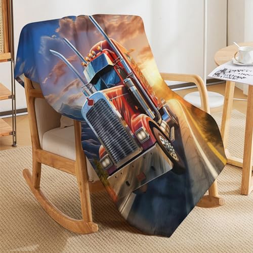 Couverture camion flannel chaude lavable en machine pour lit enfant - 5