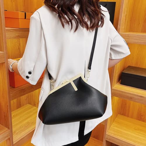 La Saint Belle Women's Fashion Handbag, Trendy Design Faux Leather Handbag, Crossbody Bag, Shoulder Purse For Women, Evening Clutch (Black) #TOP4