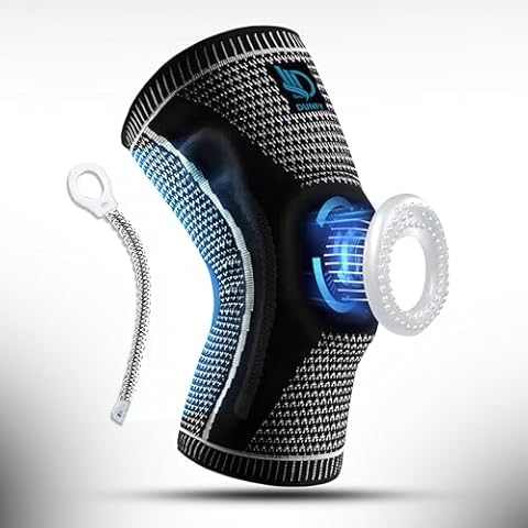 DUNFY Knee Support with Patella Gel Pad Cover