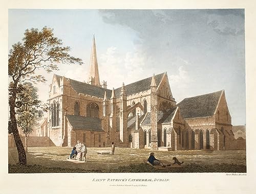 Poster cathédrale Saint-Patrick Dublin SERENDIPITP toile 50x70cm