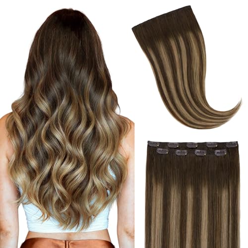 Image of GOO GOO Clip in Hair Extensions Real Human Hair Back Fill Extension 2Pcs