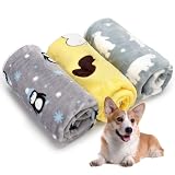 ARGOPET 1 Pack 3 Puppy Blanket for Pet Cushion Medium Dog Cat Bed Fluffy Fleece Throw Dog Blankets S