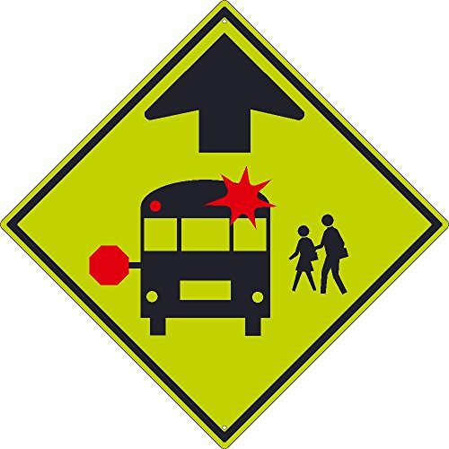 Panneau stop ahead pour bus scolaire signalisation routière National Marker