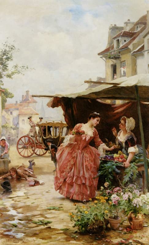 Affiche Toile De Schryver Une Marchande De Fleurs pour sublimer votre intérieur