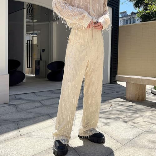 Pantalones de entrenamiento rectos transpirables para danza urbana y ropa de calle 4