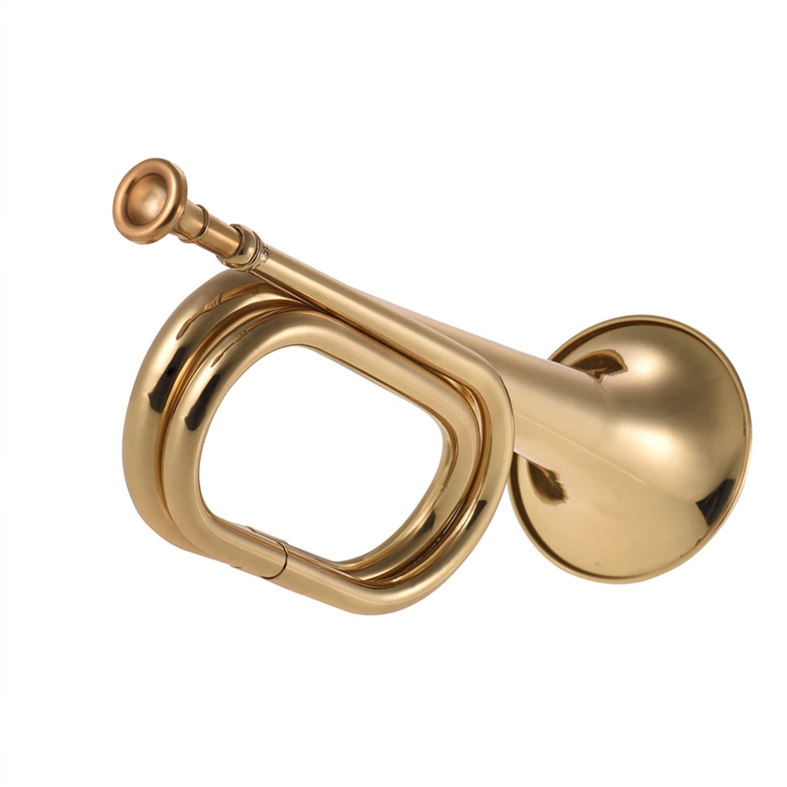 klakson Trąbka B Flat Bugle Call Trąbka Pozłacany Mosiężny Róg Kawaleryjski Z Ustnikiem Do Orkiestry Szkolnej bugle
