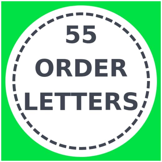55 order letters for better communication