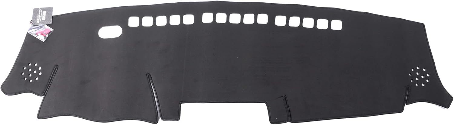 Wellvisors Dash Mat Dashboard Cover Compatible with Toyota 2006-2012 RAV4 Suede Black