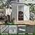 DAUSOLA 5x3 FT Outdoor Storage Shed, Metal Garden Tool Shed with Updated Frame Structure and Lockable Doors, Ideal for Backyard Garden Patio Lawn, Grey