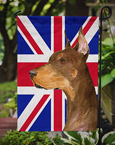 Doberman drapeau britannique Union Jack ornement multicolore