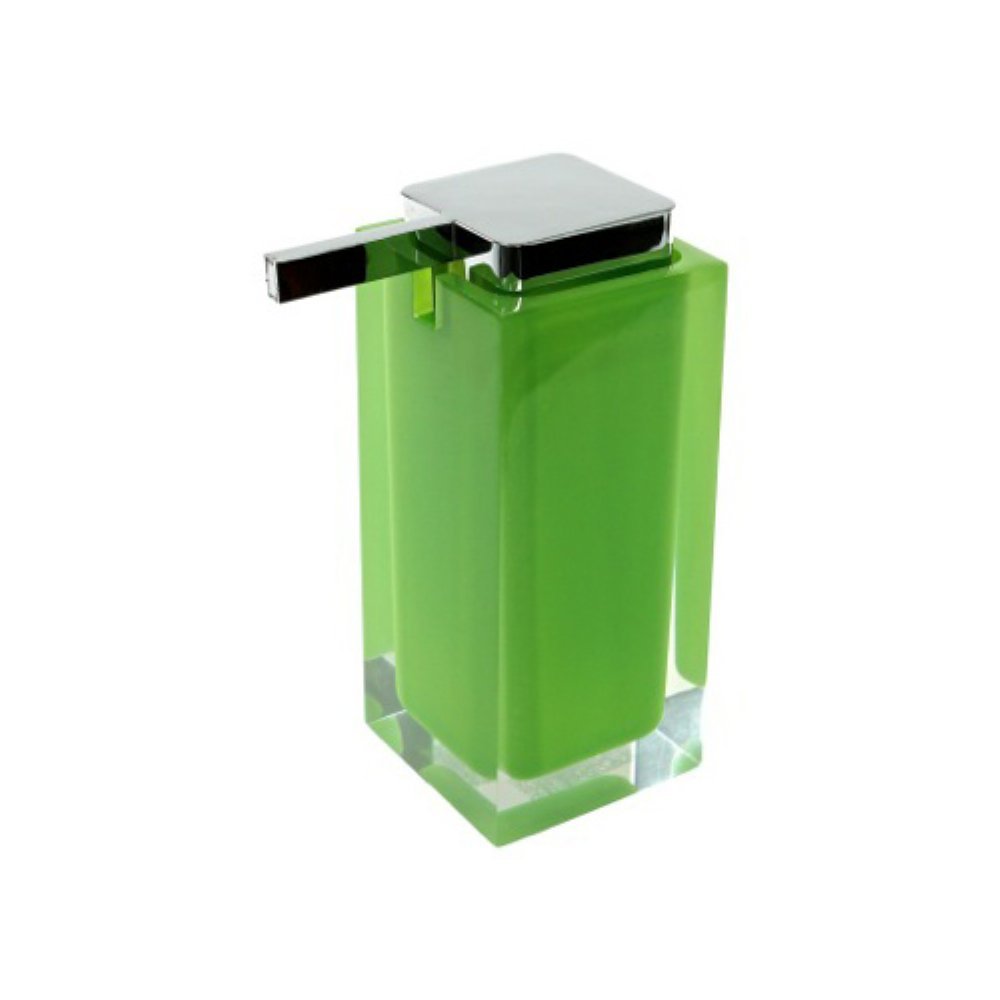 Gedy RAINBOW Dispensador de jabón, Resina, Verde, 7 x 11,3 x 17,2