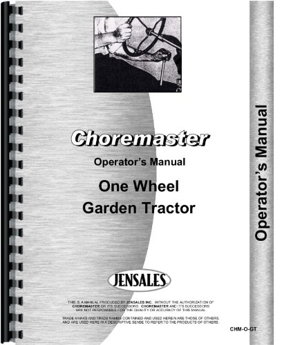 Operators Manual Choremaster Lawn & Garden Tractor      Plastic Comb