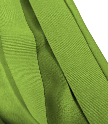 Image of Amy Babe Womens Satin Silk High Waist Slit Midi Skirt Long Skirts for Women | Elastic Waistband, Side Split, Midi Length, Below the Knee, Silky Fabric, Elegant, Fall Winter Outfits