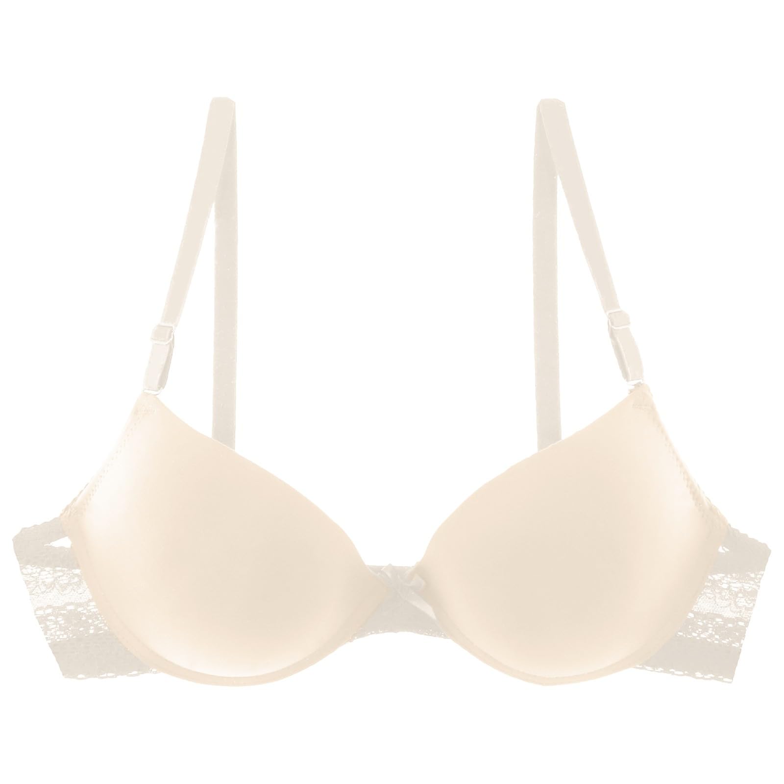 Soutien Gorge sans Armature Push up Femme Bandoulière Transparente Confortable et Sexy pour Femmes, sans Fil, Dos Nu, sans éponge, avec Bretelles Convertibles Soutien-Gorge Confortable