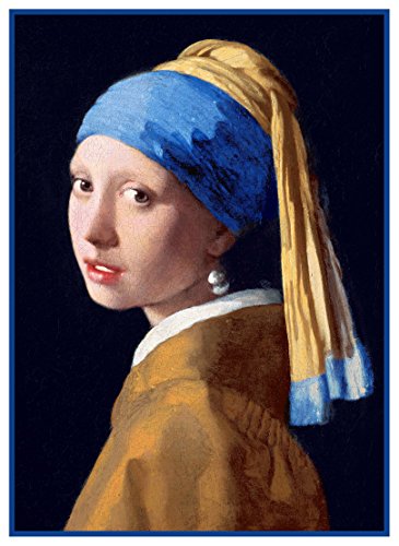 Orenco Originals The Girl The Pearl Earring Johannes Vermeer Counted Cross Stitch Pattern