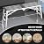 62.99"x14.57" Scaffolding Platform Adjustable Work Platform with 660 lbs Capacity,31 to 51 inches Step Ladder,Sturdy Folding Scaffolding,Heavy Duty Portable Bench Ladder Stool with Non-Slip Feet