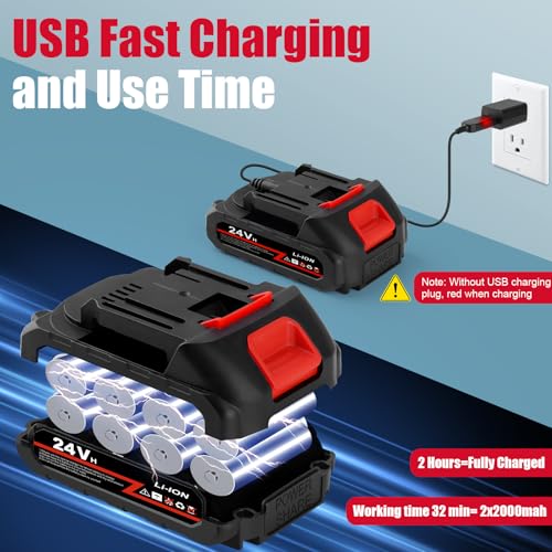 Runful 4000mAh Battery High Power Handheld Car Vacuum Cleaner, 25000PA Powerful Car Vacuum Blow and Suction 2 in 1, Best Cordless Vacuum,High Power Portable Vacuum Cleaner for Home — view 5