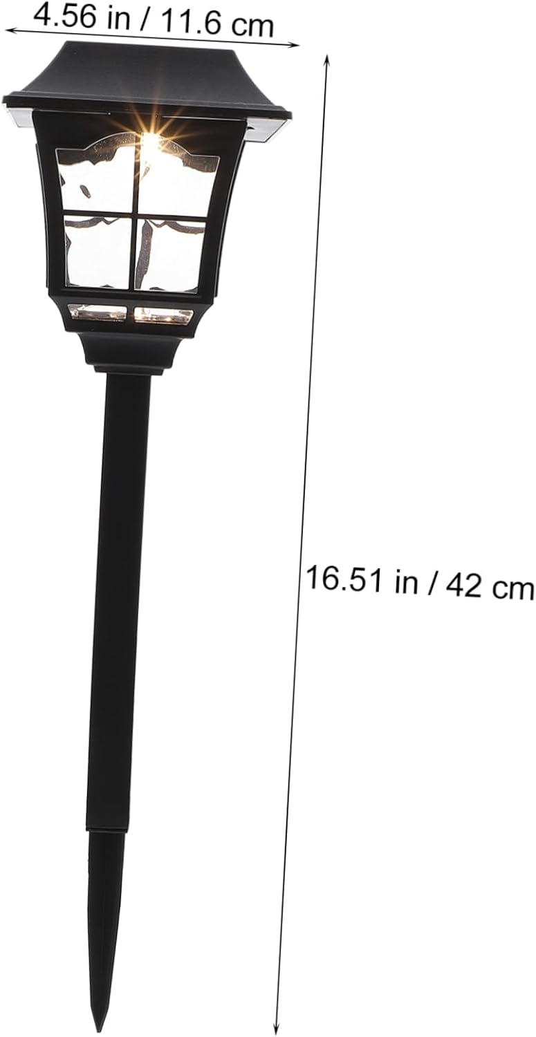 POPETPOP 2pcs Solar Lawn Lamp Energy-Saving Led Solar Wall Light High Conversion Rate for Garden Patio