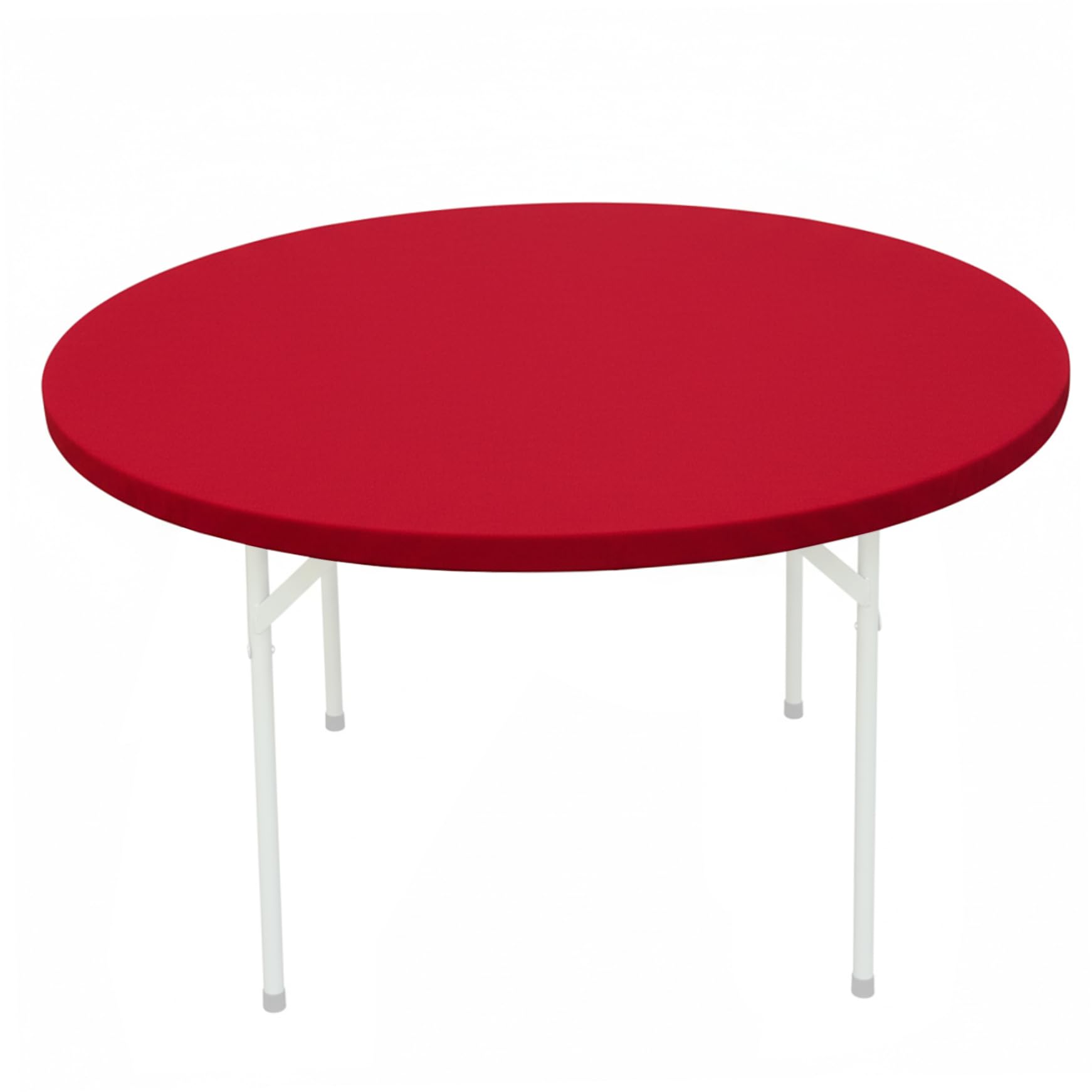 BEAHING Round Fitted Tablecloth with Elastic 48 Inch Round Tablecloth for Windproof Outdoor & Indoor Use
