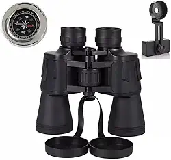 Binoculo C/Suporte 20x50 De Longo Alcance 10km Profissional (Preto)