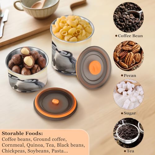 Envase de café hermético de acero inoxidable 17oz ATTX miniatura 5