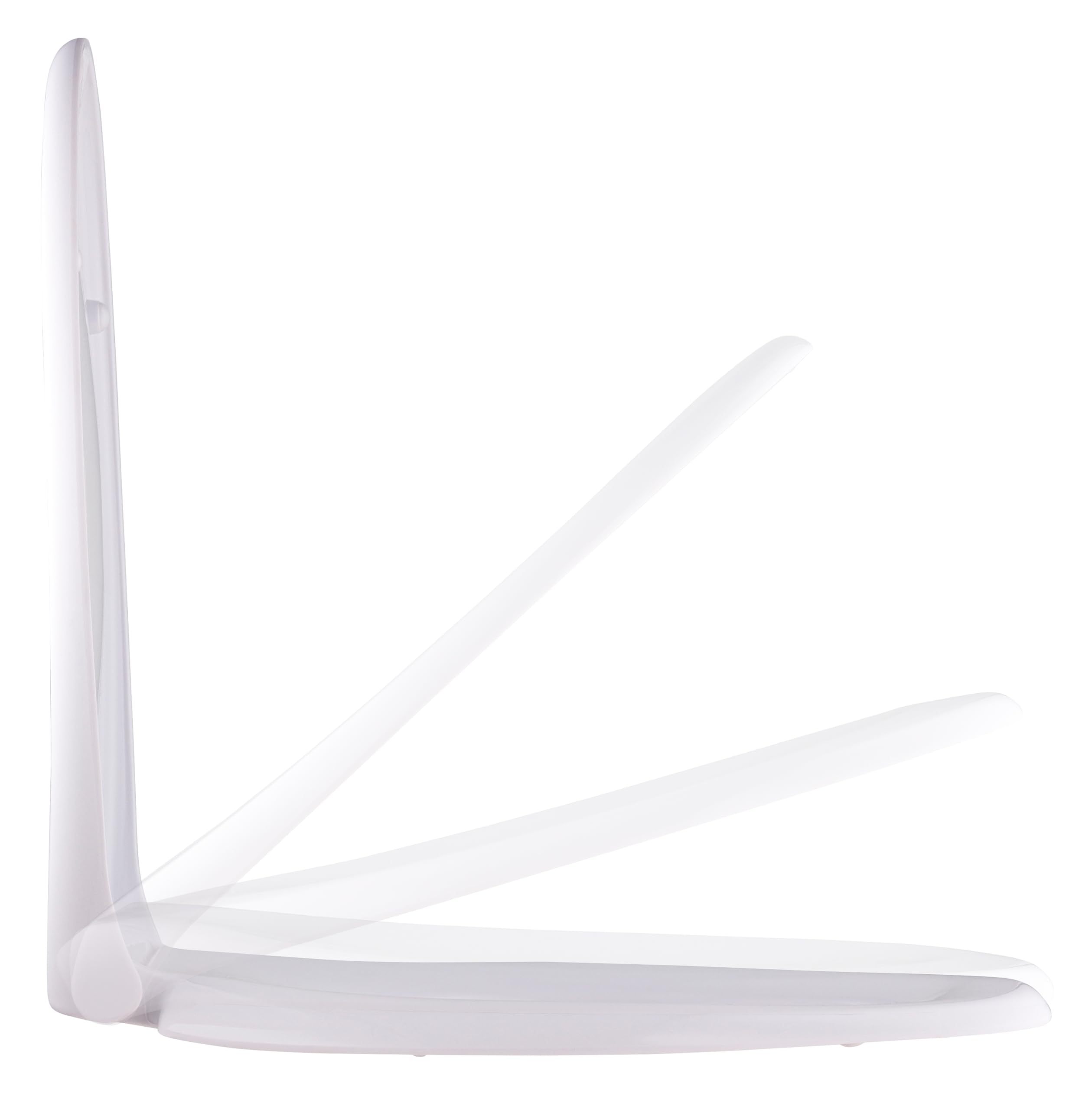 Abattant WC blanc universel clipsable/nettoyage facile - lunette de toilettes frein de chute forme O NOYON & THIEBAULT