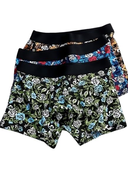 redx Comfort Mens Underwear Combo|Mens Printed Underwear|Stylish Innerwear for Men's Trunks Imported Nylon Fabric Multicolor Pack of 3-picture-31